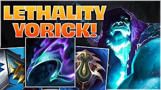 Lethality Yorick Top Lane  OffMeta Full Lethality Build  League of Legends [upl. by Ttenyl]