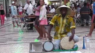 Djembe player in Lisboa  Do frederico do macaco ta queimar [upl. by Christmann]