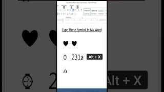Ms word  Symbols in ms word  Microsoft word symbols shortcuts [upl. by Mandel]
