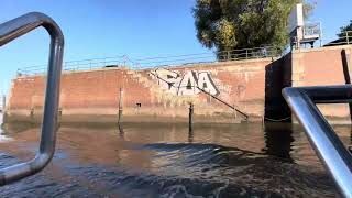 Elbe River Cruise Riding The Boat Hamburg Germany 2024 [upl. by Jonati481]