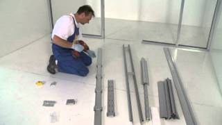 stud wall kit with screws 100 and 125 mm finished wall thickness [upl. by Lorn]