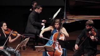 Barnatan Ferschtman Grosz and Weilerstein performing Brahms Piano Quartet 2 [upl. by Barstow850]