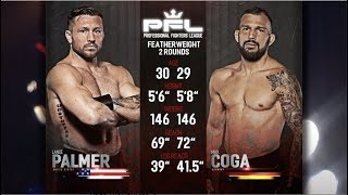 Lance Palmer vs Max Coga Full Fight  2018 PFL Playoffs PFL 8 [upl. by Jeno]