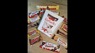 Some Lots Choclate ASMR 142 Unpacking Choclate Bar Twix Toblerone Nutella Bready Kinder Bueno 💯💖🥰 [upl. by Eitsirc]