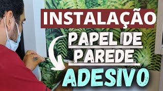 Como Aplicar Papel de Parede  Adesivo [upl. by Katerine274]