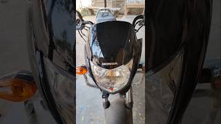 Honda shine visor black sticker apply shorts honda viral highlights dwrapping [upl. by Calesta]