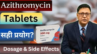 Azithromycin Tablets IP 500 mg Hindi  Uses Dosages Side Effects and all Details [upl. by Notyard859]