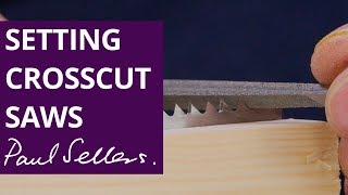 Setting Crosscut Saws  Paul Sellers [upl. by Rogergcam]