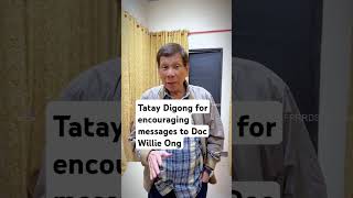 Thank you Tatay Digong for encouraging messages to Doc Willie Ong God bless you 👊👊rodrigoduterte [upl. by Esaele]