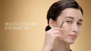 MULTICONCERN EYE EXERCISE WITH EYE CONTOUR CREAM SUPREME  CLÉ DE PEAU BEAUTÉ [upl. by Yna]