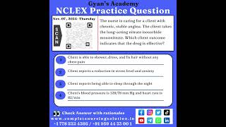 07 Nov NCLEX Practice Questions nursingexam passnclex nclexpracticequestions nursingtest [upl. by Yahsan]