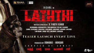 Laththi Charge Teaser Launch Event  LIVE  Vishal  Sunaina  AVinoth Kumar  Yuvan Shankar Raja [upl. by Abelard]