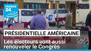 EtatsUnis  audelà de la présidentielle les électeurs vont renouveler le Congrès [upl. by Audie]