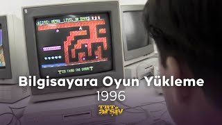 Bilgisayara Oyun Yükleme 1996  TRT Arşiv [upl. by Dutchman]