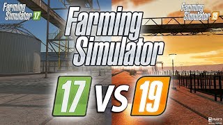 Farming Simulator 17 vs 19 Graphics Comparison [upl. by Ertnom]