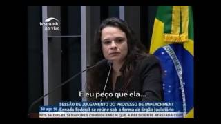 Janaína Paschoal pede desculpas a Dilma e chora [upl. by Ylrrad412]