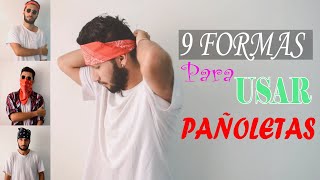 9 formas de usar una pañoleta para hombres en 5 minutos  9 ways to wear a bandana in 5 minutes [upl. by Eileme]