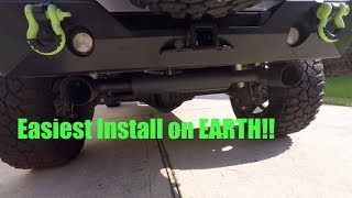 Jeep Wrangler Magnaflow Exhaust Install [upl. by Ruskin333]