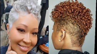 15 Most Trendiest Short Hairstyles for African American Women II Flattery Bobs Cut Tapered and TWA [upl. by Llerrit]