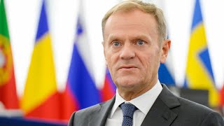 Întâmpinarea primministrului Poloniei Donald Tusk de către primministrul RM Dorin Recean [upl. by Downes894]