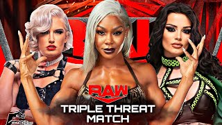 Toni Storm Vs Saraya Vs Jade Cargill  WWE RAW [upl. by Clere350]