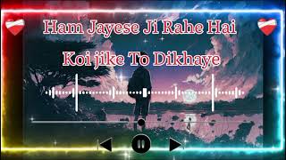 ❤‍🩹🩹Ham Jayese Ji Rahe Hai Koi Jike To Dikhaye  Lofi Song   Slowed  Reverb  Sk Lofi Best Song [upl. by Ecinnahs950]