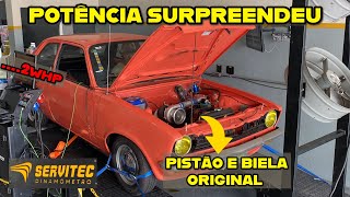 Chevette ohc turbo surpreendeu no dinamômetro servitec [upl. by Ardnuaet]