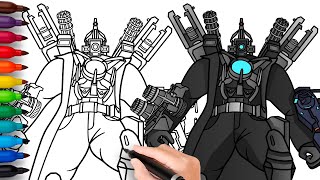 How to Draw New Upgraded Titan Cameraman  Skibidi Toilet Multiverse 018 [upl. by Garihc]