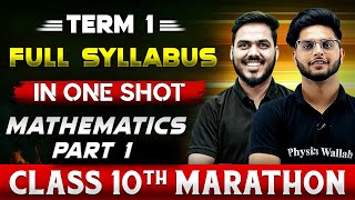 Complete CBSE Maths  10th  Part1   Term  1 in One Shot  Marathon Series [upl. by Ramey]