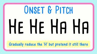 Staccato Onset Vocal Exercise  HE HE HA HA  Major Triad X 2 [upl. by Anul]