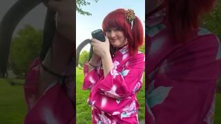 My First Time Wearing a Yukata 👘🪭📸 cosplayvlog cosplay yukata [upl. by Gavrah]