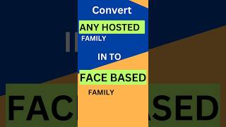 single Hosted Revit Family into Face Based Family shorts [upl. by Atihana]