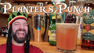 Planters Punch Original Rezept 🍍🍊🍋 Cocktail 🍹 mit braunem Jamaika Rum [upl. by Rento]