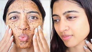 How to SCRUB Your Face Properly   Face Scrub Routine  SuperWowStyle [upl. by Schreibe]