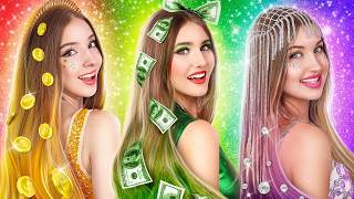 We Adopted Triplets Gold Girl vs Dollar Girl vs Diamond Girl [upl. by Brogle]