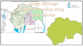 QGIS Series 6 ImagetoImage Georeferencing using Map Canvas in QGIS Base Map Georeferencing [upl. by Naesyar]