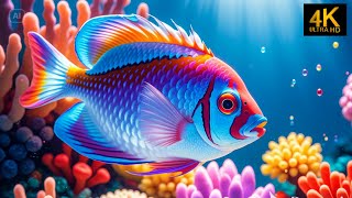 Marvel at Sea Animal in The Best 4K ULTRA HDR AquariumDive Into The Mesmerizing Underwater Realm 1 [upl. by Cimbura]