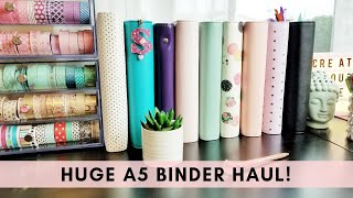 Huge A5 Binder Haul amp Comparison [upl. by Bilac]