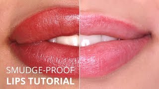 quotPerfect Smudgeproofquot Permanent Makeup lips TUTORIAL [upl. by Akeirahs3]