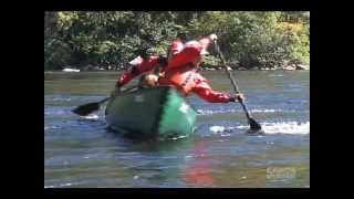 Tandem canoe eddy turns [upl. by Luttrell]