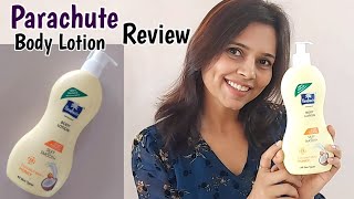 Parachute Advansed Body Lotion Review in Hindi  Parachute Body Lotion Review  Coconut Milk amp Honey [upl. by Aelsel]