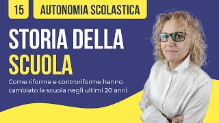 Storia della scuola come riforme e controriforme lhanno cambiata negli ultimi 20 anni [upl. by Fiorenze173]