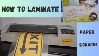 How to laminate paper [upl. by Eicak530]