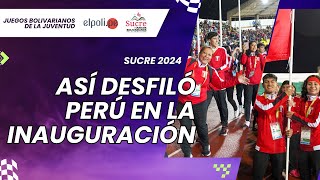 Perú en la inauguración de los I Juegos Bolivarianos de la Juventud Sucre 2024 [upl. by Parke]