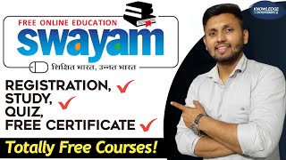 Swayam Free Online Course With Certificate Registration amp Exam  Swayam Courses Complete Knowledge [upl. by Swan]