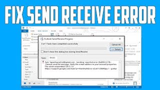 How to Fix Outlook Send Receive Error Solved [upl. by Norrahc509]