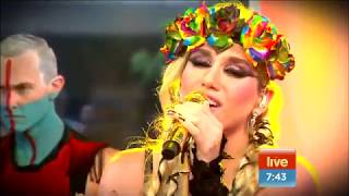 Kesha  Die Young Live on Sunrise 081112 [upl. by Torruella]