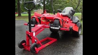 Using the Harbor Freight 750 lb Mower Lift [upl. by Ttcos]