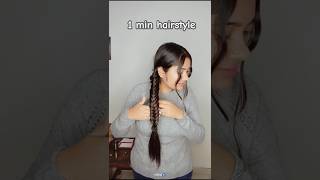 Easy 1 min hairstyle🩶✨🌷Mishukaur punjabivlogs hairstyle minivlog shortfeed [upl. by Anemolihp817]