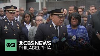 Philadelphia police city leaders give updates in Penn Presbyterian Medical Center hitandrun [upl. by Lesnah]